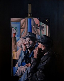 caos ordinato self portrait 2019 oil - igor de marchi - igorpaintings