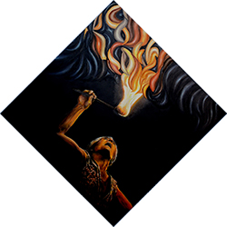 il mangiafuoco - igor de marchi - igorpaintings